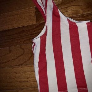 H&M Candy Cane  Crop Top ❤️🤍❤️